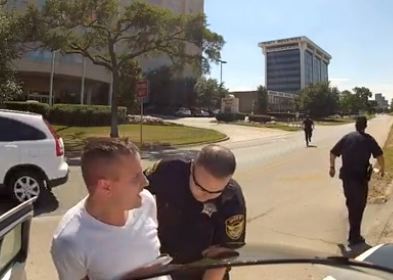 Cop Arrests Motorcyclist With Helmet Cam