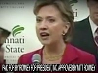 Romney Ad Shows Hillary Clinton Attacking Obama