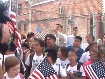 Adults Heckle Kids Singing 'God Bless The USA'