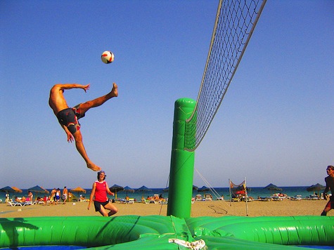 New Sport Combines Soccer, Volleyball And Gymnastics