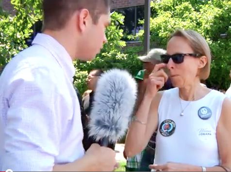 Caleb Bonham Interviews Attendees of the Obama/Fluke Campaign Event