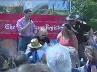 Iowa: Protesters Storm Stage, Get Inches From Ryan