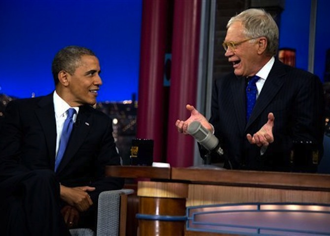 Obama Hits Romney On Letterman: 'If You Want to Be President, You Have To Work For Everyone'