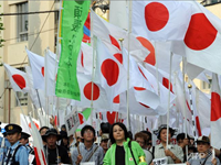 Hundreds Protest In Tokyo