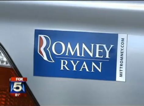 Romney Bumper Sticker Earns Atlanta Man Parking Fine