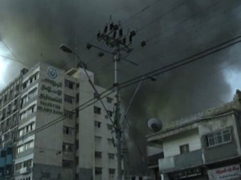 Israeli Rockets Strike Gaza Media Building