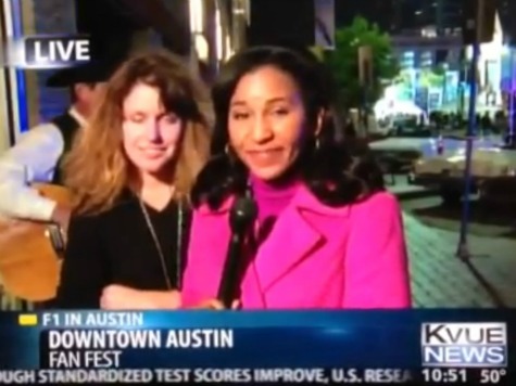 Watch: Texas Reporter's Ultra-Smooth Reaction to Drunk Woman Crashing Live Shot