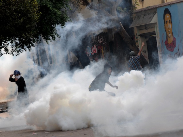 Tear Gas Fills Tahrir Square