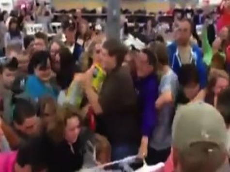 Black Friday Shoppers Fight Over Phones at Walmart