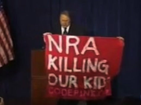 Code Pink Disrupts NRA Press Conference, Accuses Group Of 'Killing Our Children'