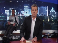 Matt Damon Hijacks Kimmel's Show