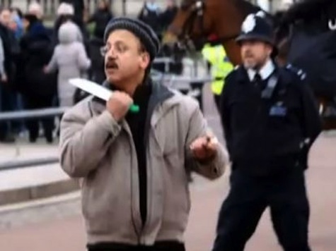 Police Taser Man Holding Knife Outside Buckingham Palace