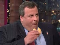 Christie Eats Donut Before Discussing Weight