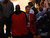 Will Ferrell Escorts Shaq Out Of Lakers Game