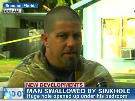 Sinkhole Swallows Florida Man Sleeping In Bed