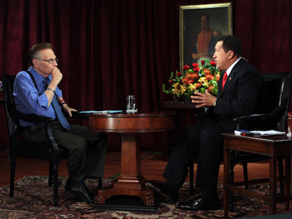 Larry King: Chavez, 'Huggable,' 'Larger Than Life,' 'Fascinating'