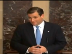 Cruz Reads Tweets From Senate Floor