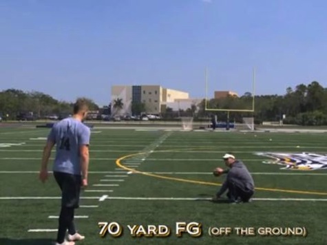 Watch: HS Player Kicks 70 Yard Field Goal