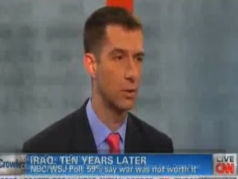 Rep Tom Cotton: Iraq 'Just And Noble War'