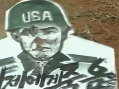 NKorea Releases Video Shooting Cut-Outs Of American Soldiers