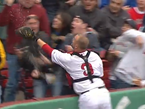 Red Sox Catcher Reaches Into Stands For Great Grab