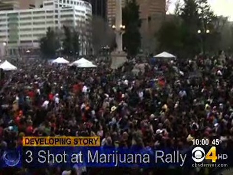 Three Shot At Denver Marijuana Festival