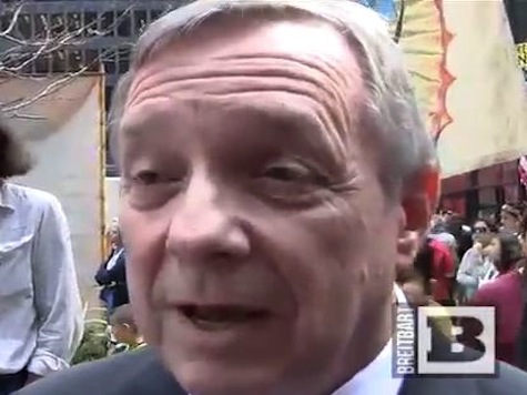 Durbin Defends His Rally With Communists, Anarchists