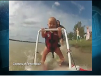 WATCH: 7-Month-Old Can't Walk, But Can Water Ski