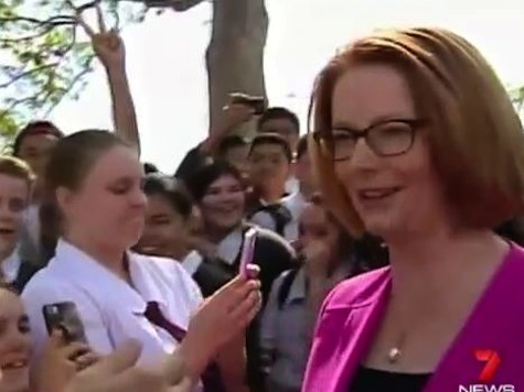 Kid Throws Sandwich At Australian Prime Minister
