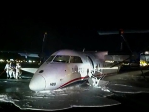 Plane Forced To Land Without Landing Gear