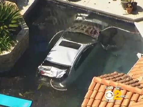 Woman Saves Three from Car Driven into Swimming Pool