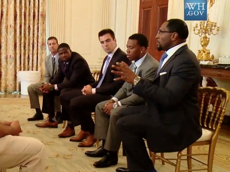 Baltimore Ravens Plug Youth Fitness During White House Visit