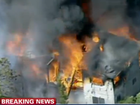 Couple Watches Home Burn On TV