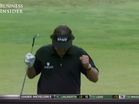 WATCH: Phil Mickelson Holing Approach Shot For Eagle