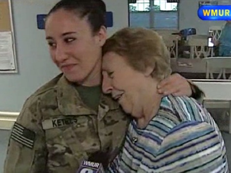 Watch How This Servicewoman Surprises at Grandma's 80th Birthday