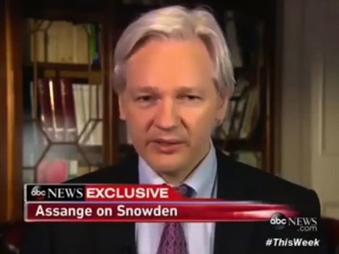 Assange U.S. Treatment of Snowden 'Disgraceful'