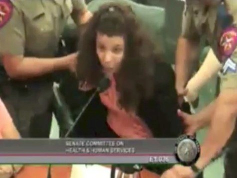 Woman Hauled Off By State Troopers During TX Abortion Hearings