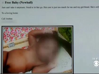 Craigslist Ad Offers Baby Free of Charge