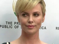 Charlize Theron in South Africa to Promote HIV Fight