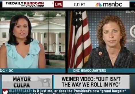 DNC Chair On Weiner: It's Up Him If We Wants To Stay In Race
