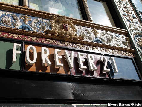 Clothing Store Forever 21 Cuts Employee Hours over Obamacare