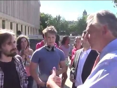 Student Presses McAuliffe On ObamaCare Cutting Workers' Hours