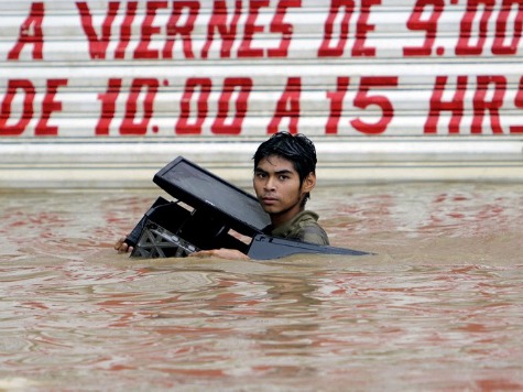 Rare Twin Storms Batter Mexico, 40 Dead
