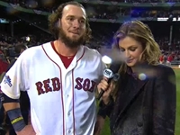 Erin Andrews Gets 'Drenched' During Post-Game Interview