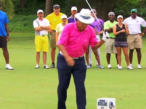 Chi Chi Rodriguez Hits Himself in Privates While Attempting Trick Shot