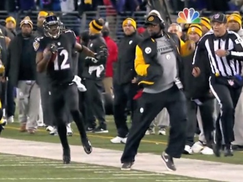 Steelers Coach Steps on Field, Prevents Ravens Player from Scoring Touchdown