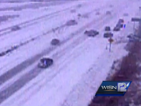 Massive Pileup in Wisconsin Caught on Camera