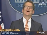 Jay Carney Laughs As Press Corps Explodes Over Denied Access