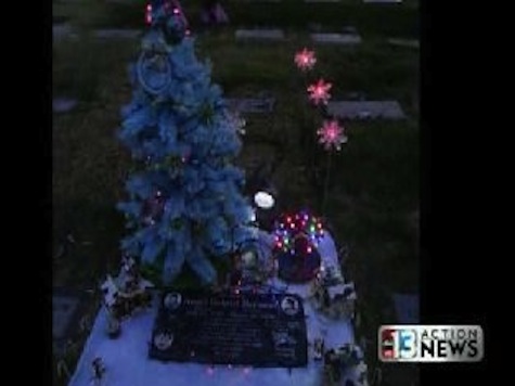 Vandals Steal Christmas Tree From Baby's Gravesite