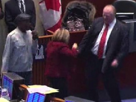 Canadian Crack Mayor Rob Ford's Work Dance Party